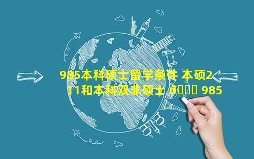 985本科硕士留学条件 本硕211和本科双非硕士 🐘 985